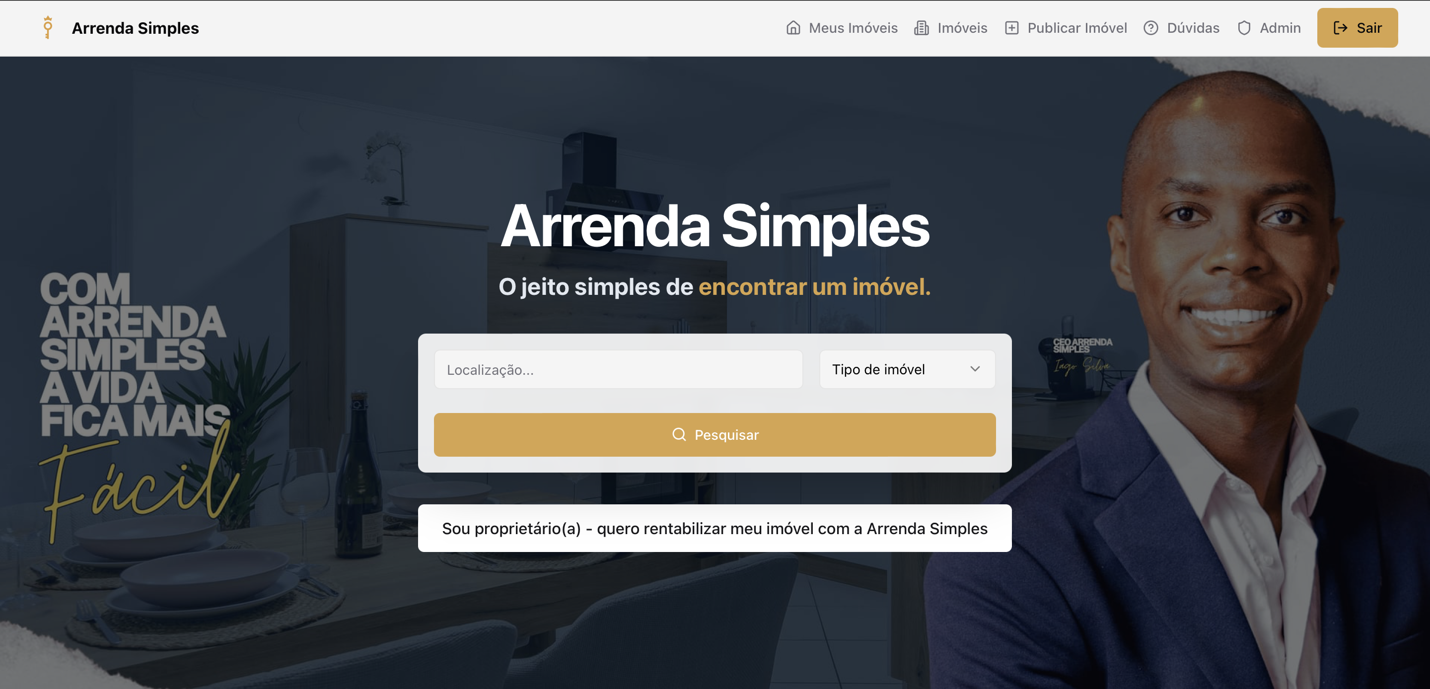 🚀 Lançamento da Plataforma Arrenda Simples em Portugal